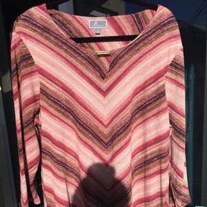 Metallic shimmering top